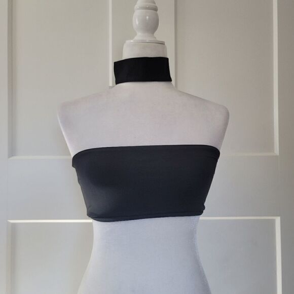 Onia laura bikini top in jet black - Picture 4 of 8